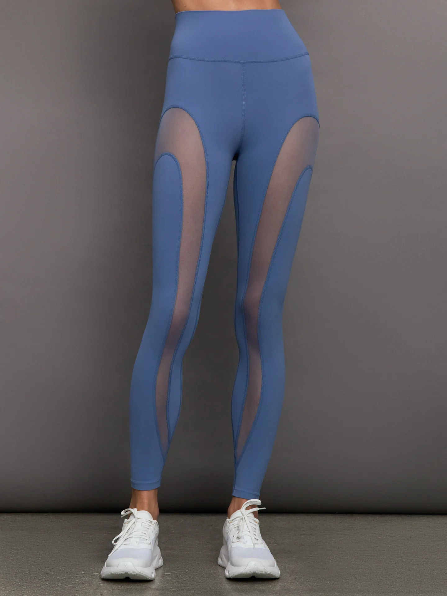 Sheer Spliced Legging in Melt - Blue Horizon | Carbon38