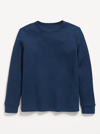 Long-Sleeve Waffle-Knit T-Shirt for Boys | Old Navy (US)