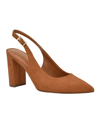 Women's Azalee High Block Heel Slingback Pumps | Macy's
