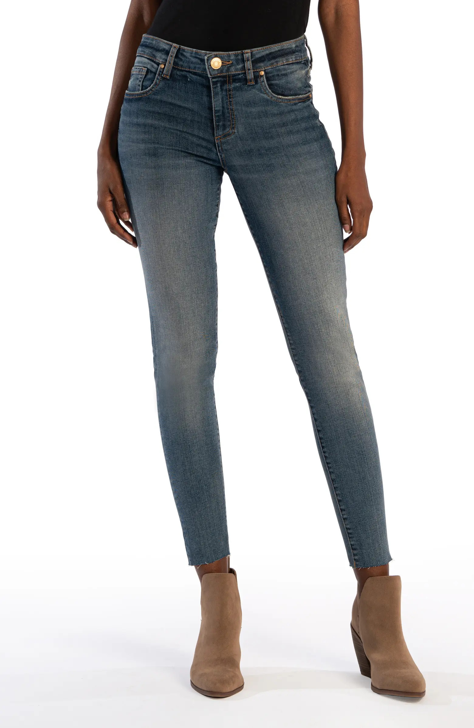 Donna Raw Hem Ankle Skinny Jeans | Nordstrom