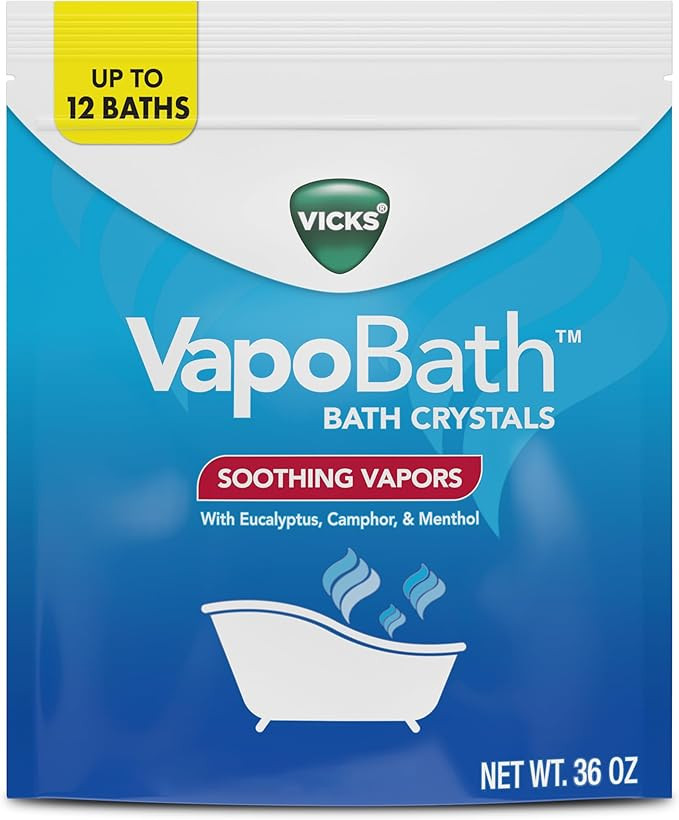 Vicks VapoBath, Bath Salts, Bath Bomb, Non-Medicated Bath Crystals, Comforting Vicks Vapors, Vapo... | Amazon (US)