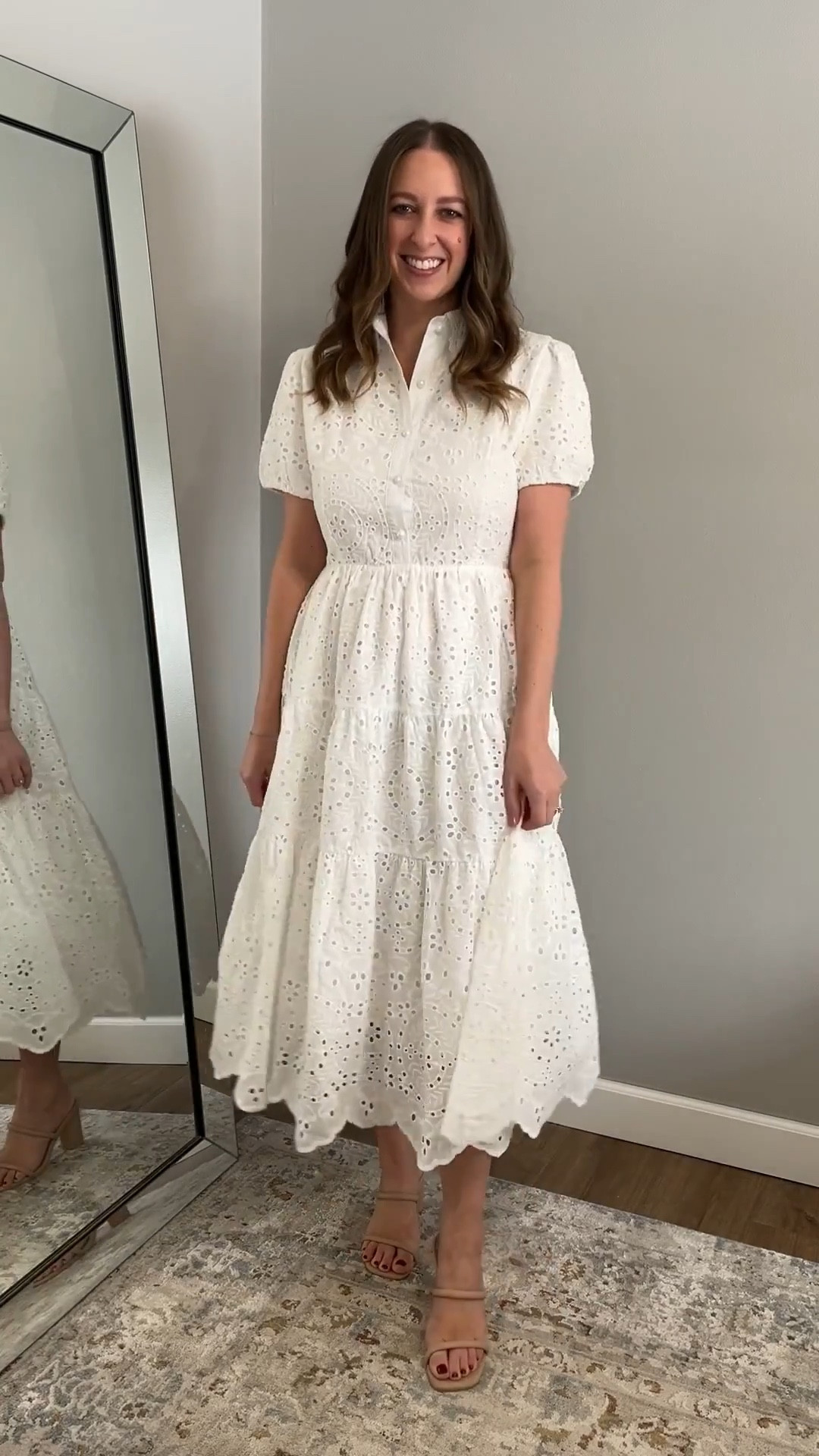 Prettiest eyelet dress for any spring or summer event!

Wearing size medium & it’s lined! Great great quality 🤍

Spring outfit // spring dress // spring outfits women // eyelet dress // white eyelet dress // graduation dress // mom graduation dress // white dress //bridal dress // bridal shower dress // wedding shower dress // summer outfit // summer dress // summer outfits women // engagement party // date night outfits // Easter outfit // Easter dress // Easter outfits // church outfit // church dress // church outfits // event dress // spring outfits 2026 // resort wear 2026 // Easter dresses women // work outfit // business casual workwear // office outfit // spring dresses

#LTKOver40 #LTKSeasonal #LTKootd