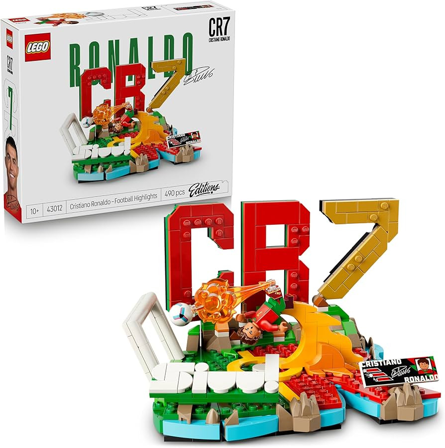 LEGO Editions Cristiano Ronaldo – Football Highlights Toy - 3D Display Model Kit w/Collectible ... | Amazon (UK)