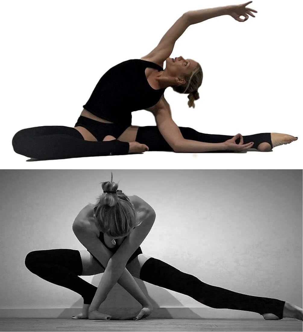 High Thigh Leg Warmers for Women. Warm Up High Socks- Yoga, Pole Dance. Non-Slip Black | Amazon (US)