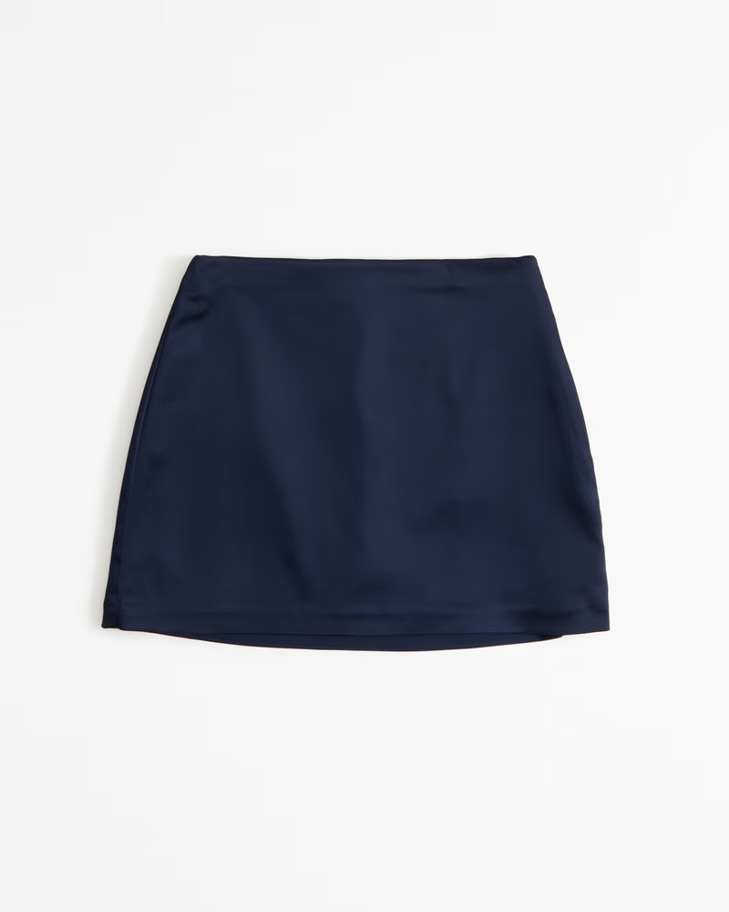 Women's Satin Sculpt Mini Skort | Women's Bottoms | Abercrombie.com | Abercrombie & Fitch (US)