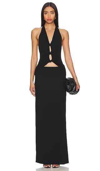 LPA Angela Maxi Dress in Black. - size XL | Revolve Clothing (Global)
