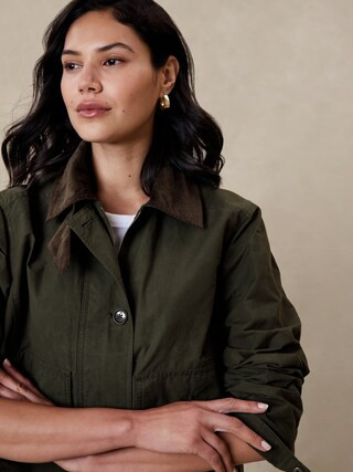 Waxed Cotton Jacket | Banana Republic Factory
