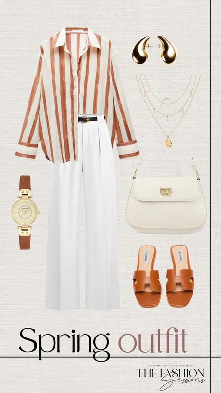 The cutest spring outfit 🖤

Spring Outfit | White Pants | Neutral Spring Outfit Ideas | Women's Outfit | Fashion Over 40 | Forties I Sandals | Gold | Amazon Fashion | Blouse | Workwear | Accessories | The Fashion Sessions | Tracy

#LTKitbag #LTKstyletip #LTKworkwear