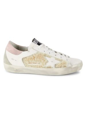 Leather & Shearling Trim Sneakers | Saks Fifth Avenue OFF 5TH