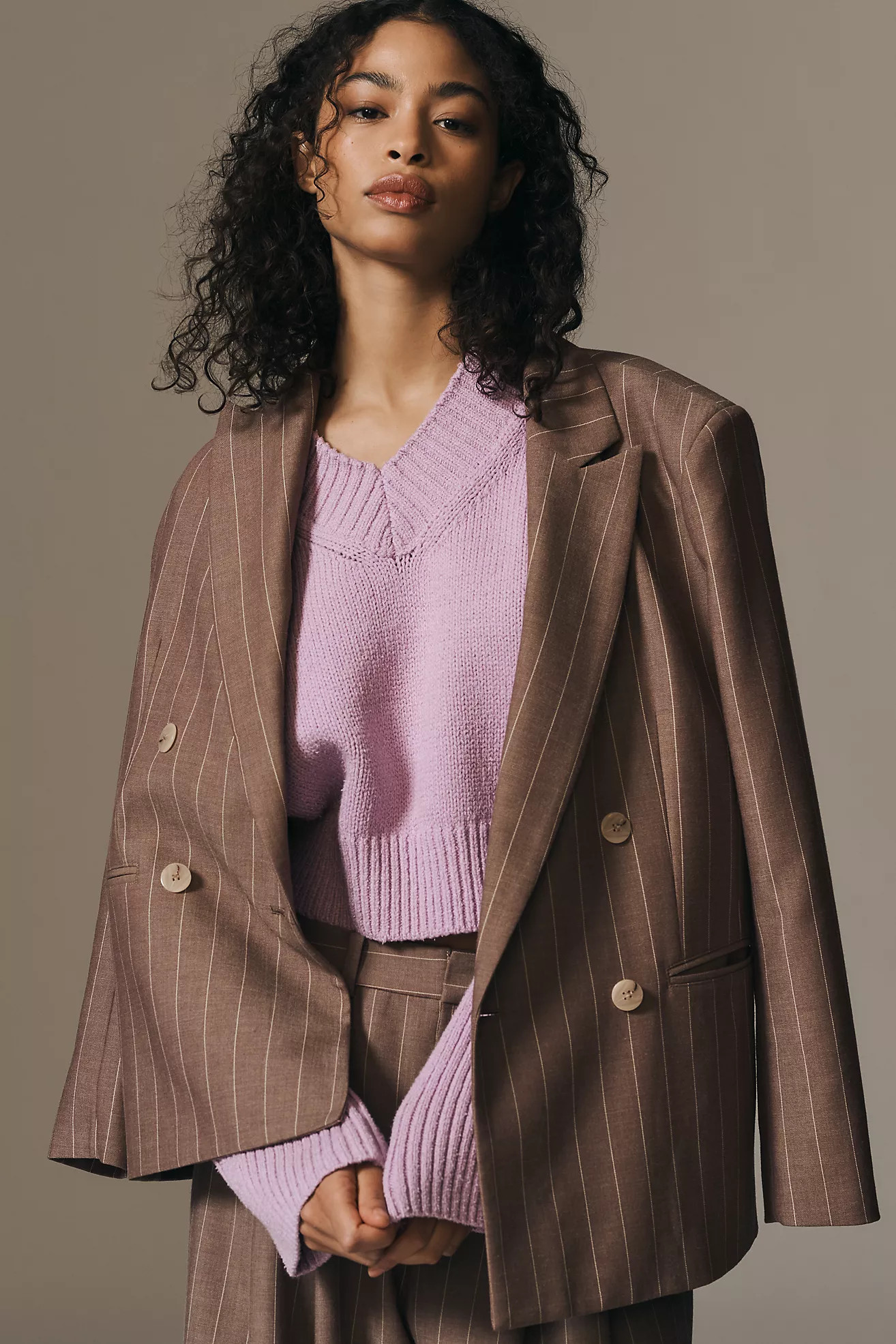 By Anthropologie Bell-Sleeve V-Neck Sweater | Anthropologie (US)