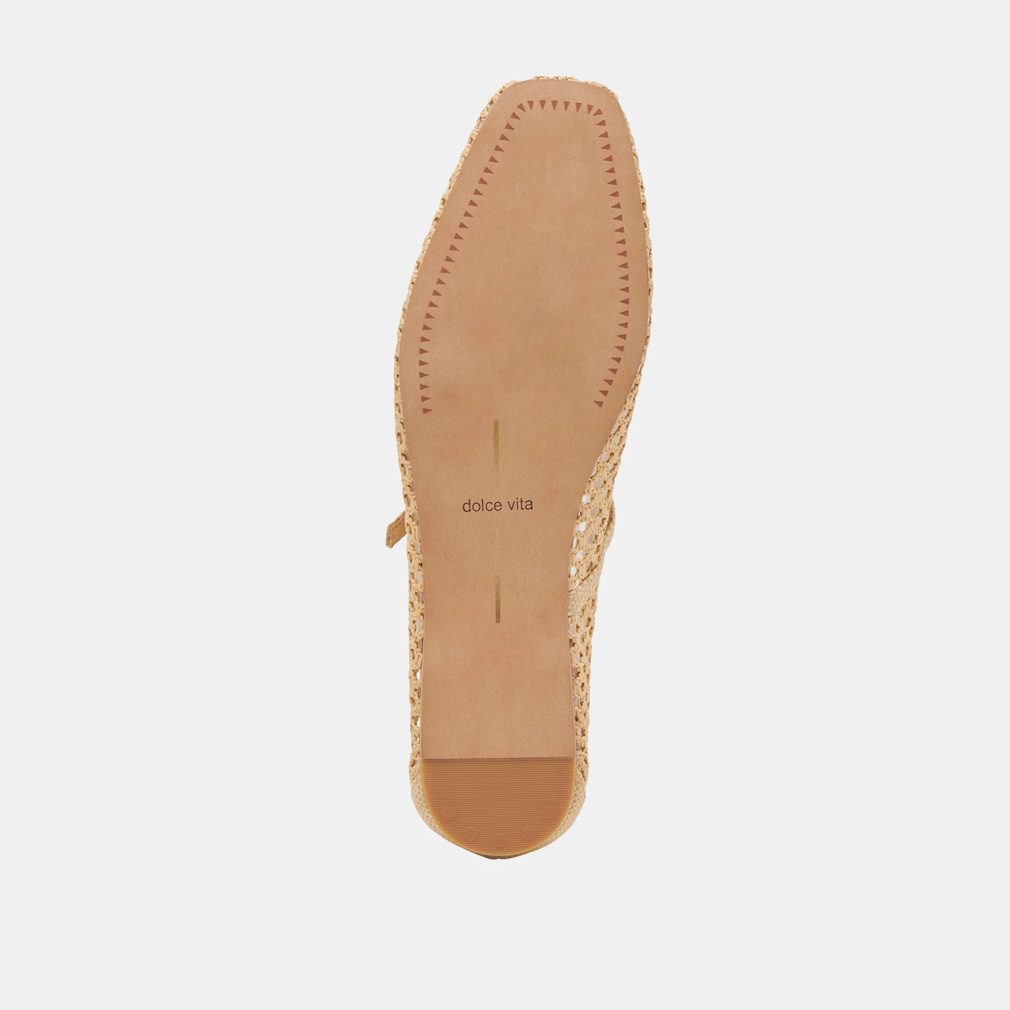 Reyes Lt Natural Woven Raffia Ballet Flats | Dolce Vita | DolceVita.com