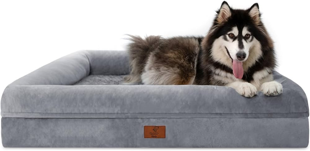 XL Orthopedic Dog Bed for Large Dogs, Big Waterproof Dog Bed with Removable Washable Cover, 4-Sid... | Amazon (US)