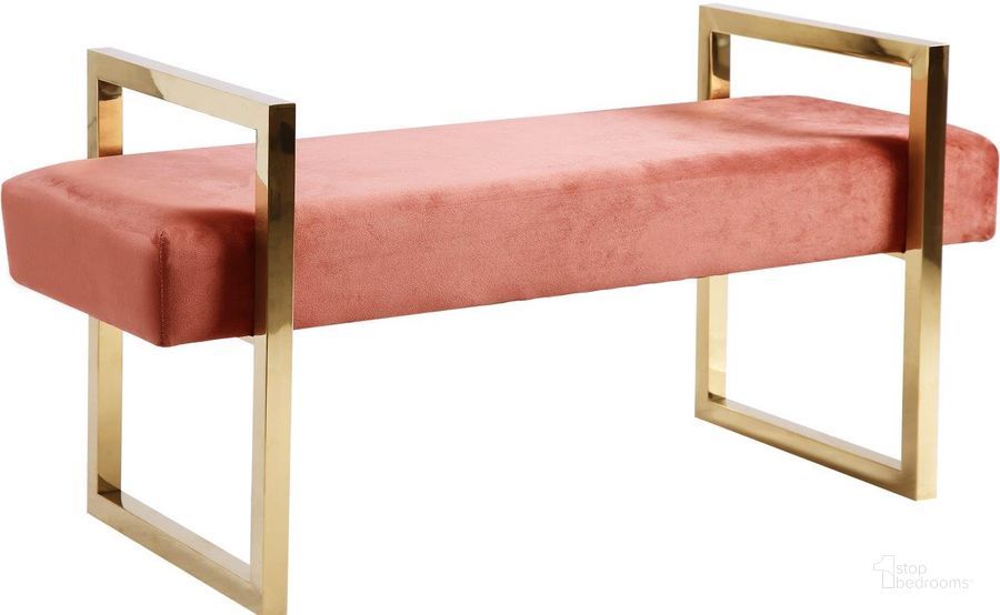 Vaudreuil Dorion Pink Velvet Bedroom Bench | 1stopbedrooms