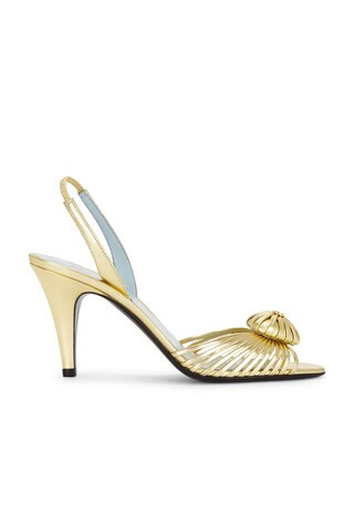 Valentino Garavani Royal Sandal in Metallic Gold | FWRD 