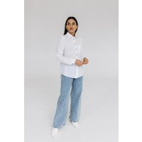 Button Up Linen Women Shirt, Collar Shirt Women, Loose Fitting Full Length Buttoned Opening Long Sleeve Classic | Etsy (US)