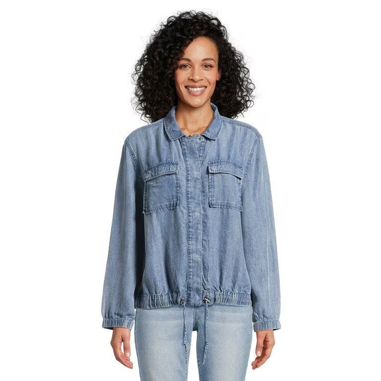 Time and Tru Women's Soft Utility Jacket - Walmart.com | Walmart (US)