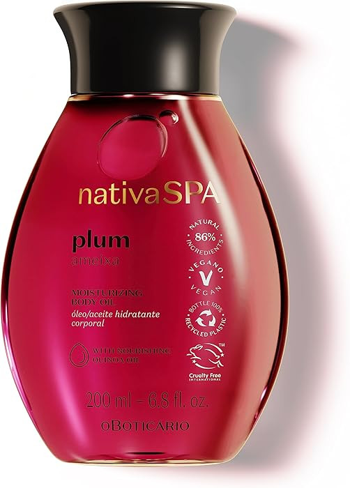 Aceite corporal Nativa SPA by O Boticario Ciruela, enriquecido con gotas de quinua purificadas pa... | Amazon (US)