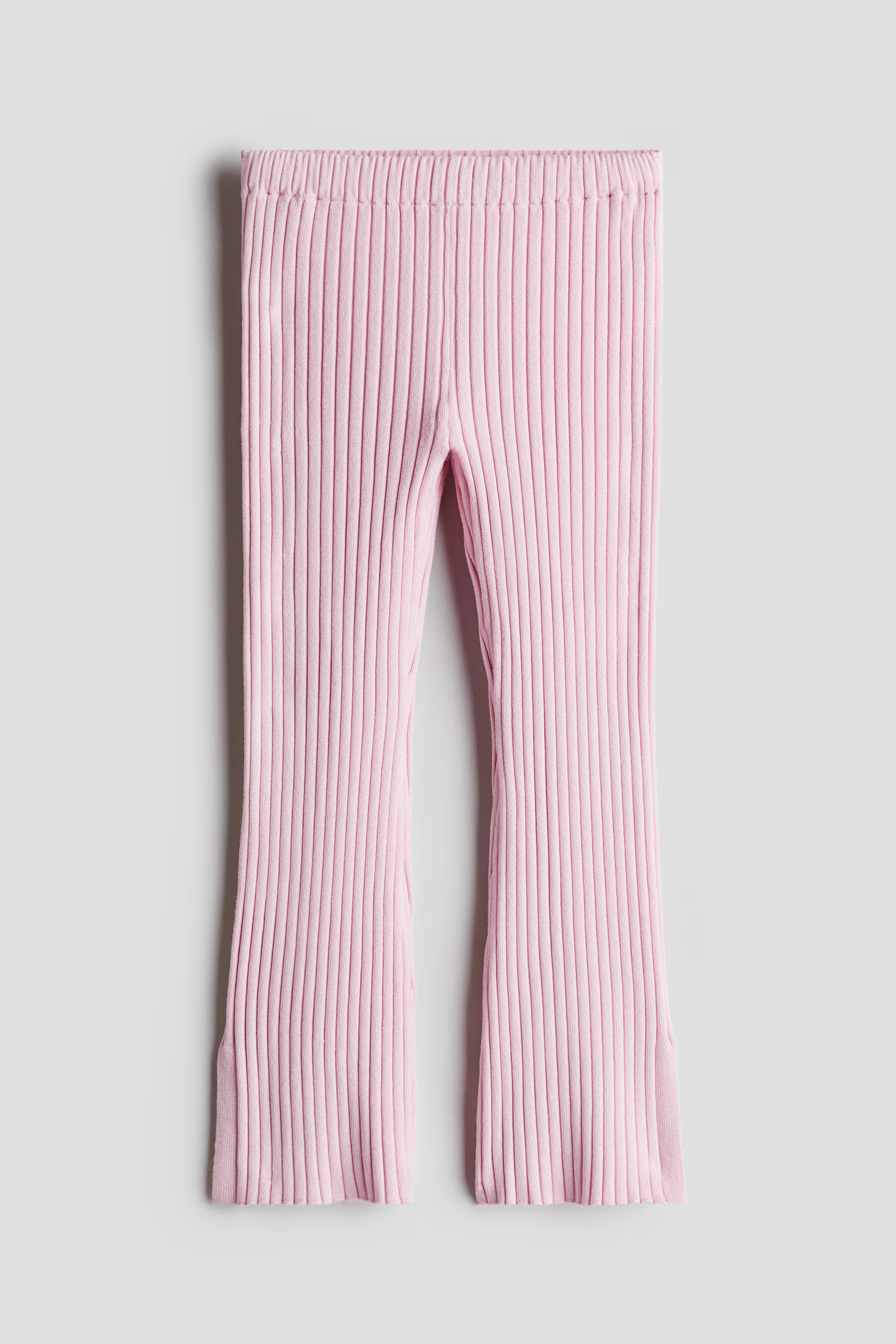 Flared Rib-Knit Pants - Pink - Kids | H&M US | H&M (US + CA)