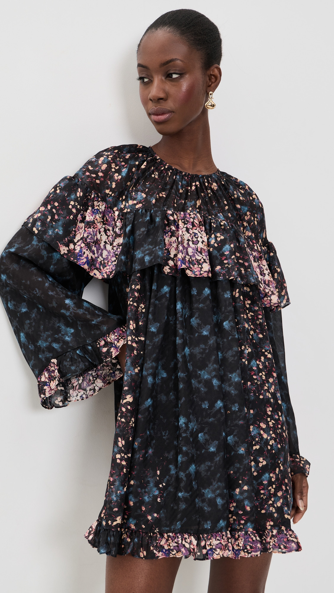 Ulla Johnson Lune Silk Mini Dress Eclipse 8 | Shopbop