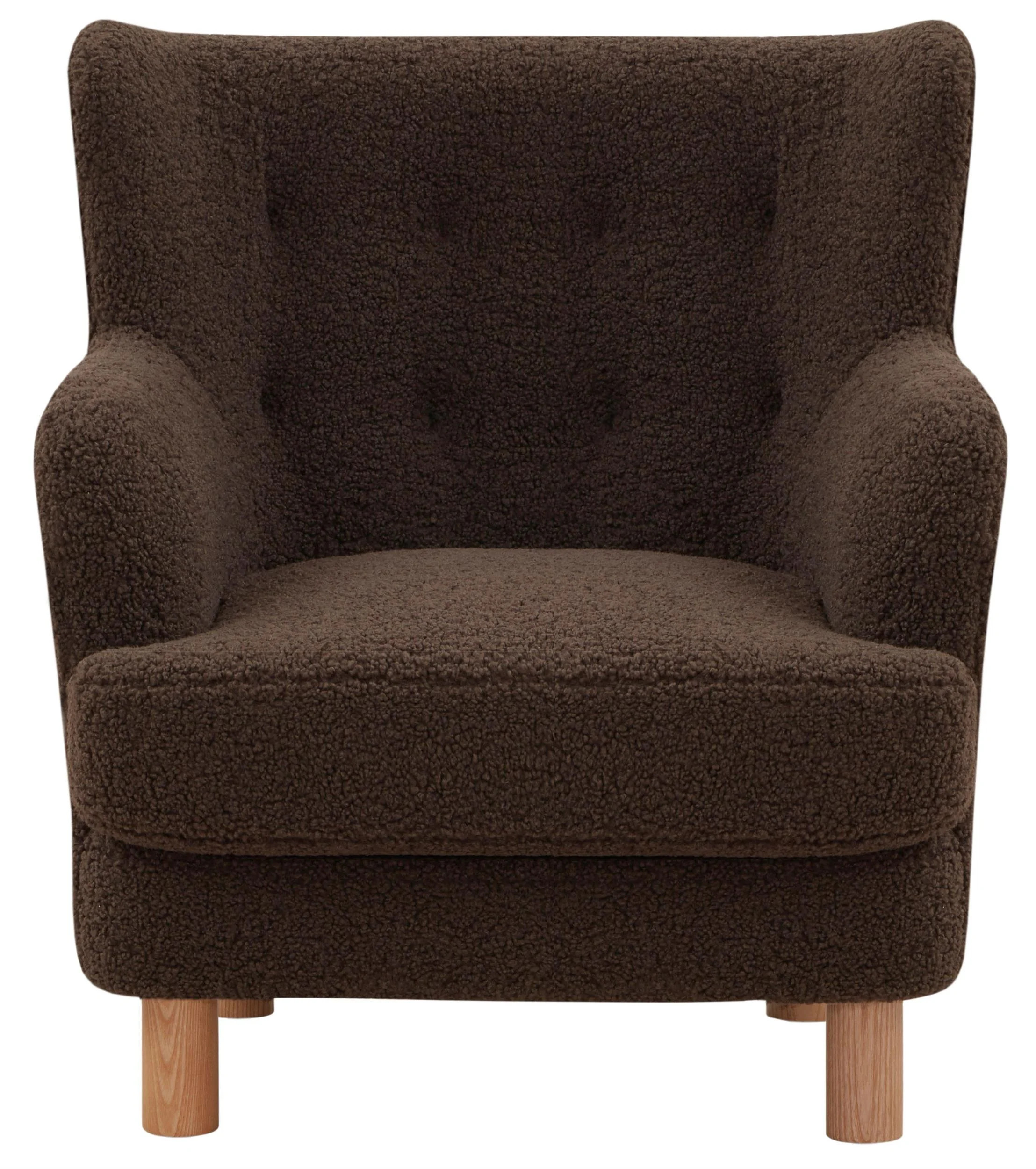 Safavieh Rainier Wood Accent Chair in Brown / Natural | Walmart (US)