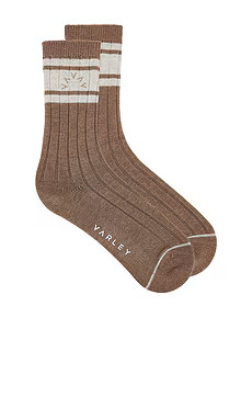 Varley Malissa Plush Wide Rib Sock in Mink Taupe Marl from Revolve.com | Revolve Clothing (Global)