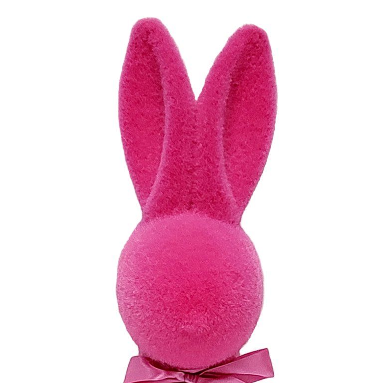 Way to Celebrate!  Easter Bunny Decor, Bright Pink, 16 Inch, Flocked Polyfoam | Walmart (US)