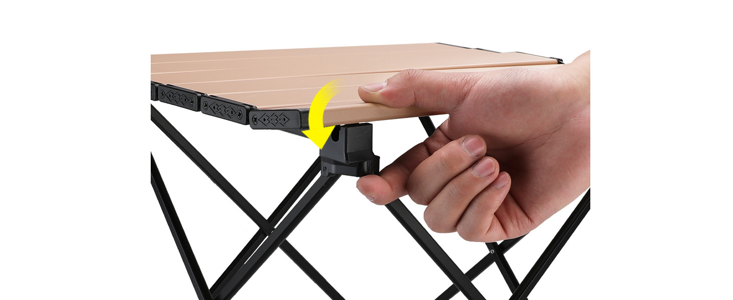 VILLEY Portable Camping Side Table, Ultralight Aluminum Folding Beach Table with Carry Bag for Ou... | Amazon (US)