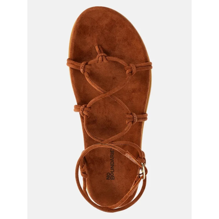 No Boundaries Women's Lace up Sandals | Walmart (US)