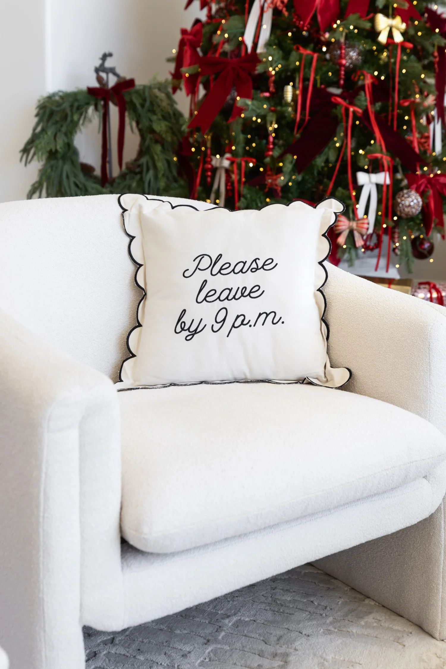 Please Leave By Nine Pillow | THELIFESTYLEDCO