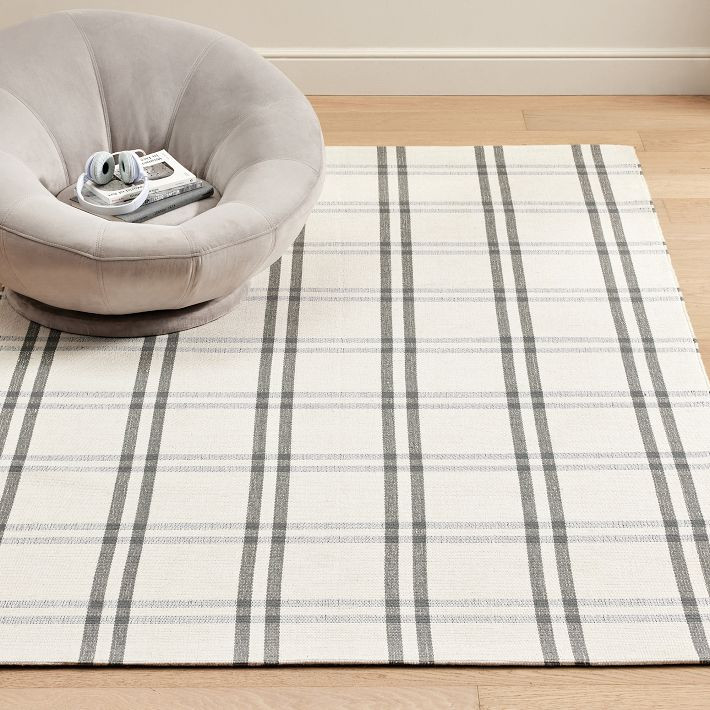 Plaid Woven Rug | Pottery Barn Teen