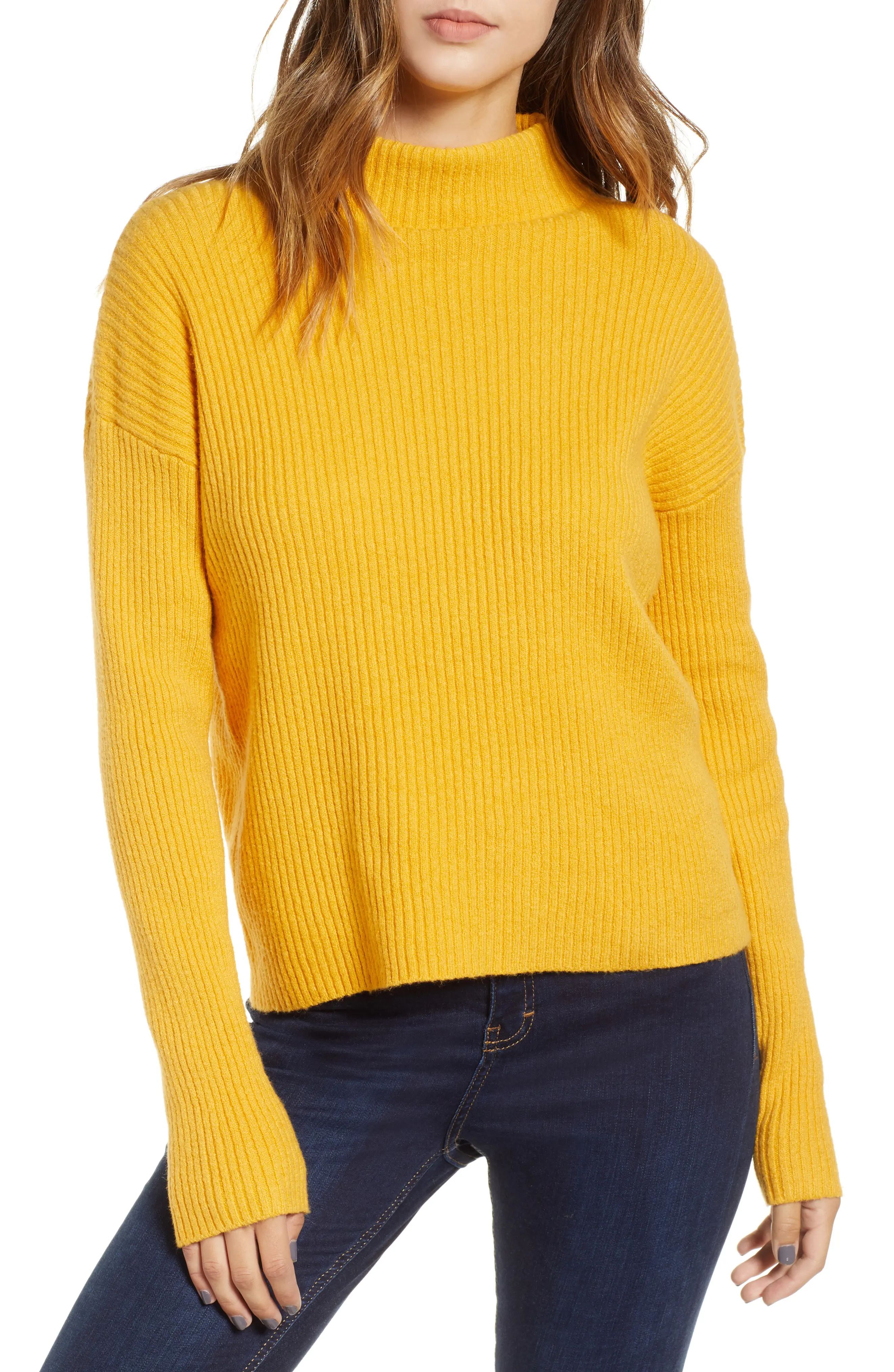 BP. Ribbed Funnel Neck Sweater | Nordstrom