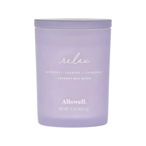 Allswell 15oz Scented 2-Wick Spa Candle - Relax (Lavender + Jasmine + Chamomille) | Walmart (US)