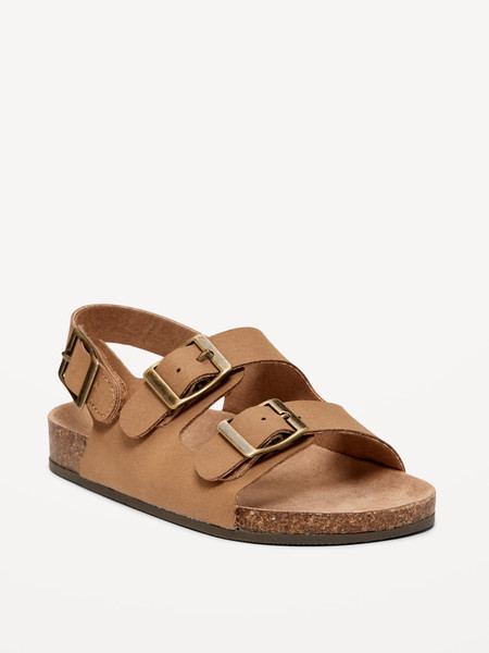 Faux-Leather Buckled Strap Sandals for Toddler Boys | Old Navy (US)