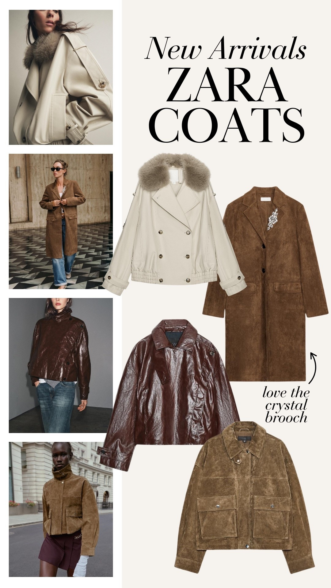 Zara new arrival coats are SO GOOD!! Bomber jacket, suede jacket, faux fur coat, fall style, winter style 

#LTKStyleTip