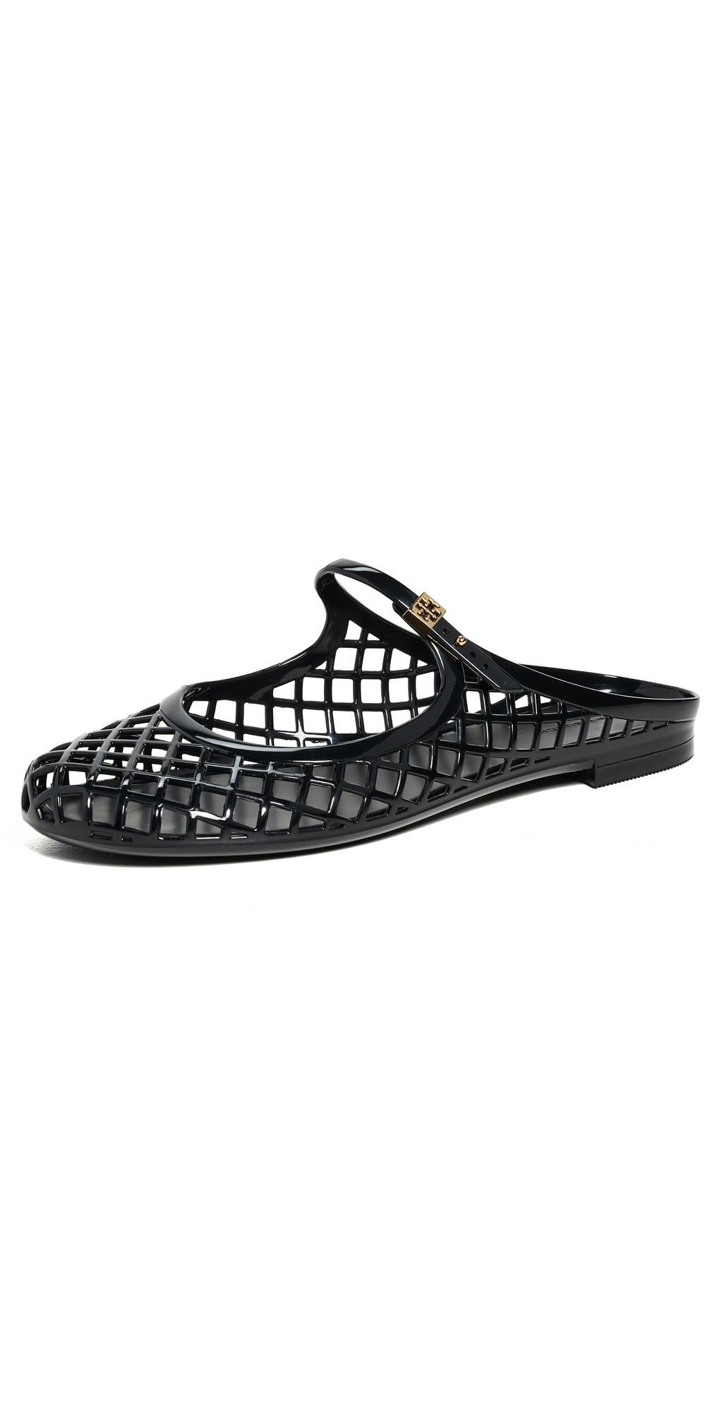 Tory Burch Mellow Mary Jane Jelly Flats Perfect Black / Gold 5 | Shopbop