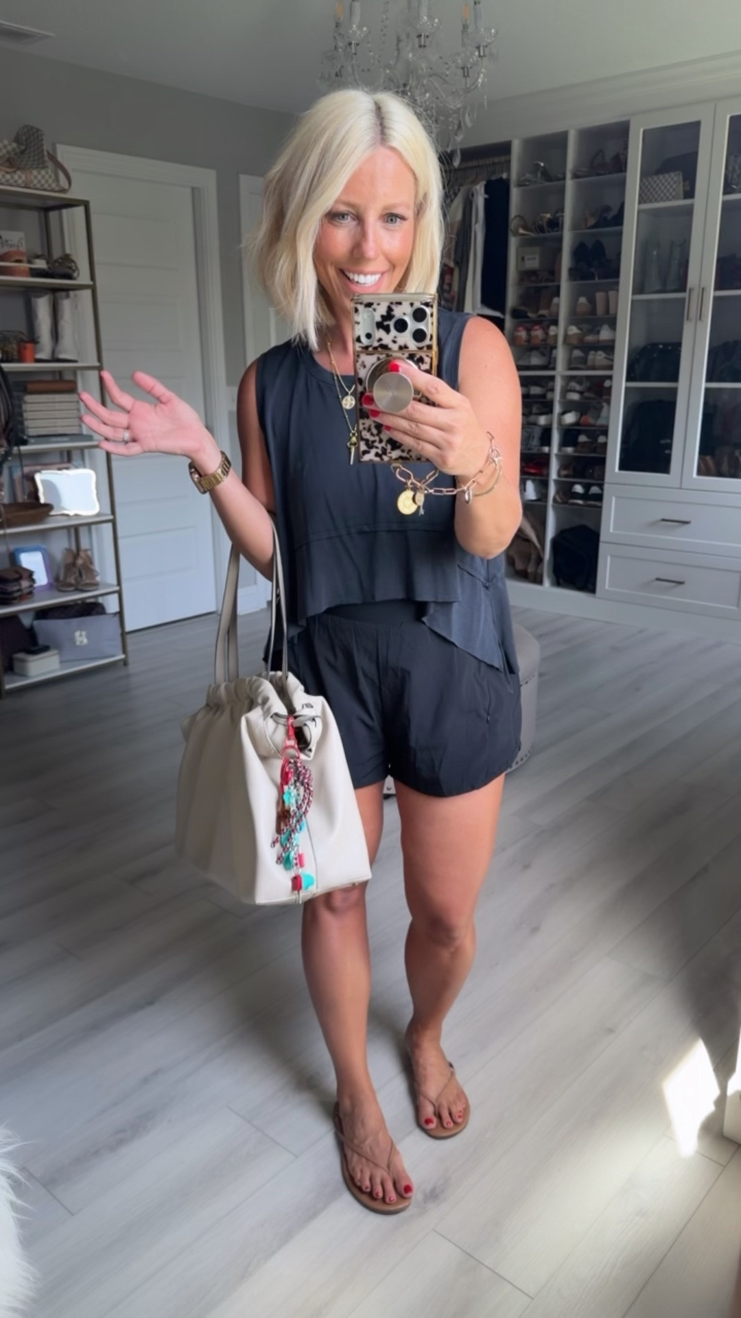 Top (cropped version) and shorts both size medium!

#LTKootd #LTKSaleAlert #LTKmomlife