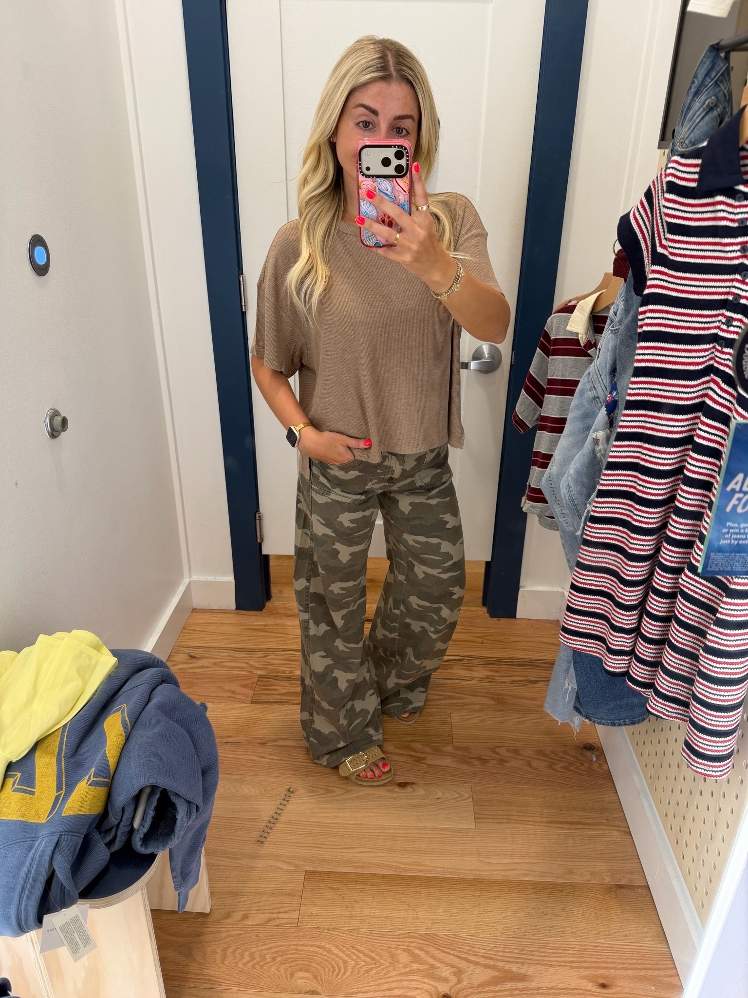 Everyday outfit
Tee small
Camo jeans 0 (need a short but have the reg on)
Early fall outfit
Sandals tts

#LTKSaleAlert