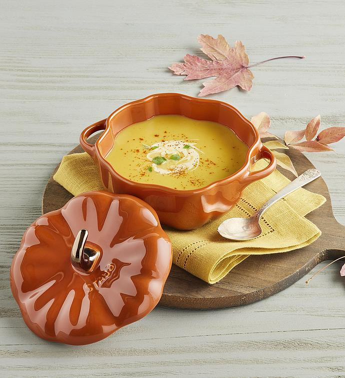 Staub® Ceramic Pumpkin Cocotte - 16 oz | Harry & David