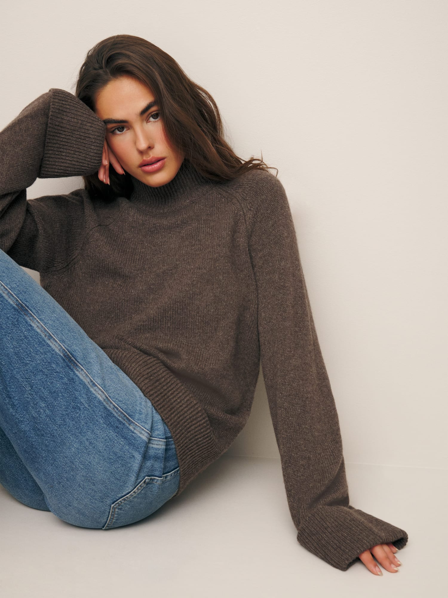 Garrett Cashmere Oversized Turtleneck | Reformation (Global)