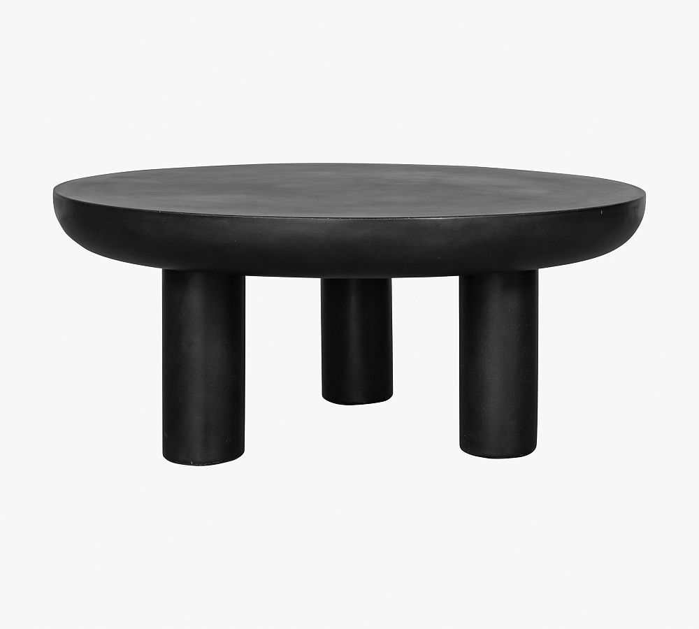 Alina Round Concrete Outdoor Coffee Table | Pottery Barn (US)
