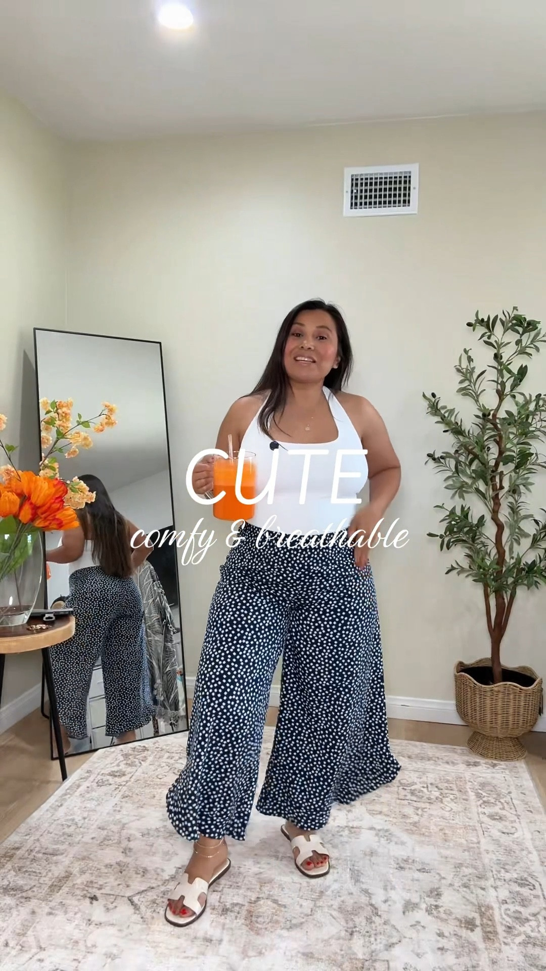 Your new everyday spring pants 🌼 Ditsy floral, wide-leg, and super breathable for those warm sunny days. Comfort + style. Flowy, variants for thick thighs. 

#LTKMidsize #LTKPetite #LTKPlusSize