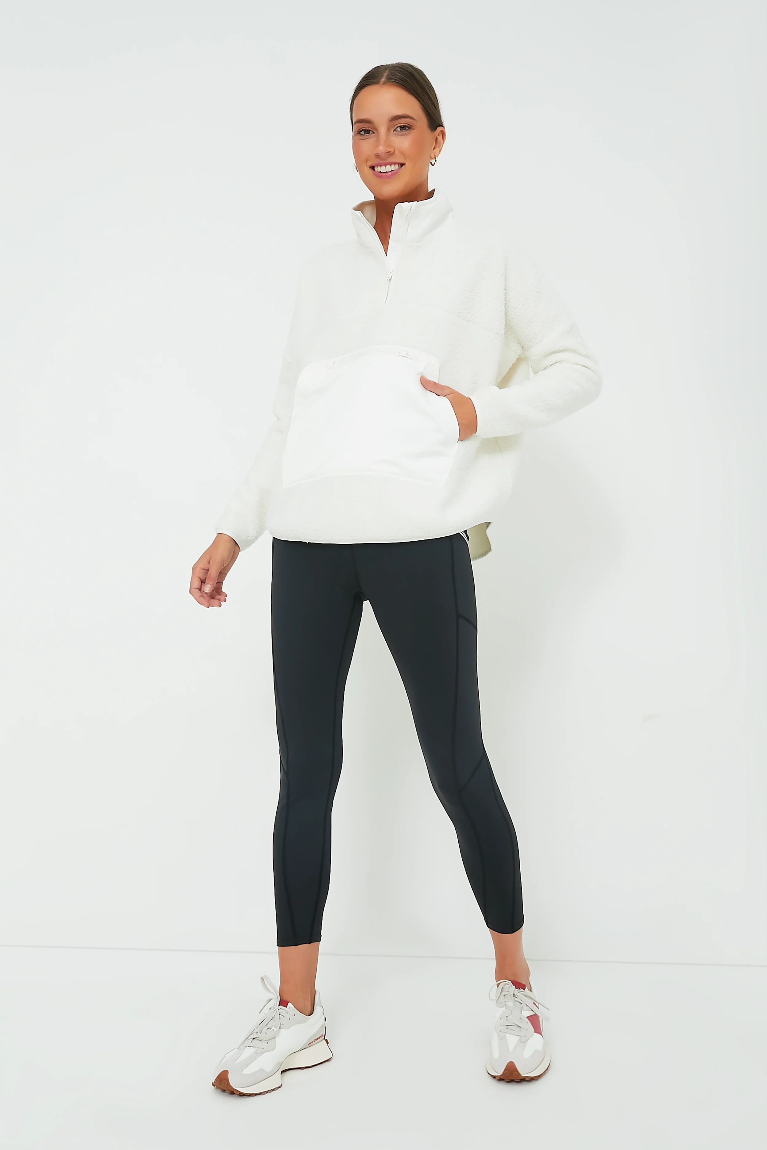 White Fleece Cady Quarter Zip | Tuckernuck (US)