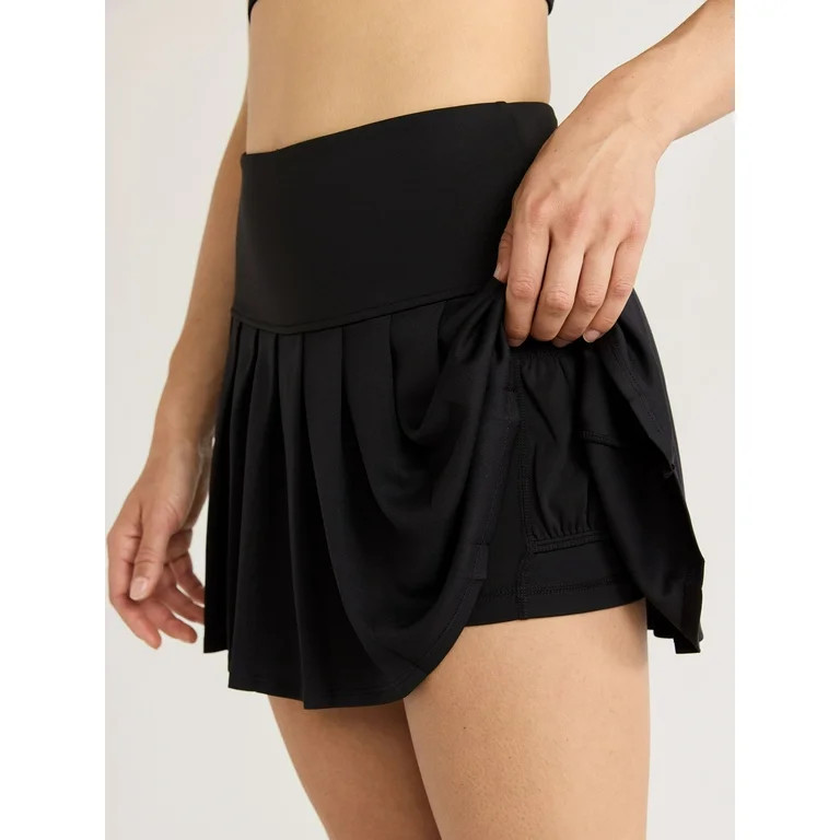 Love & Sports Women's Pleated Tennis Skort, with Built-In Shorts, Sizes XS-XXXL - Walmart.com | Walmart (US)