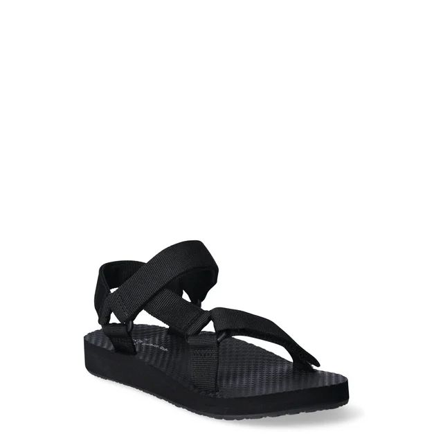 Time and Tru Women's Nature Sandals, Sizes 7-12 Wide Width | Walmart (US)