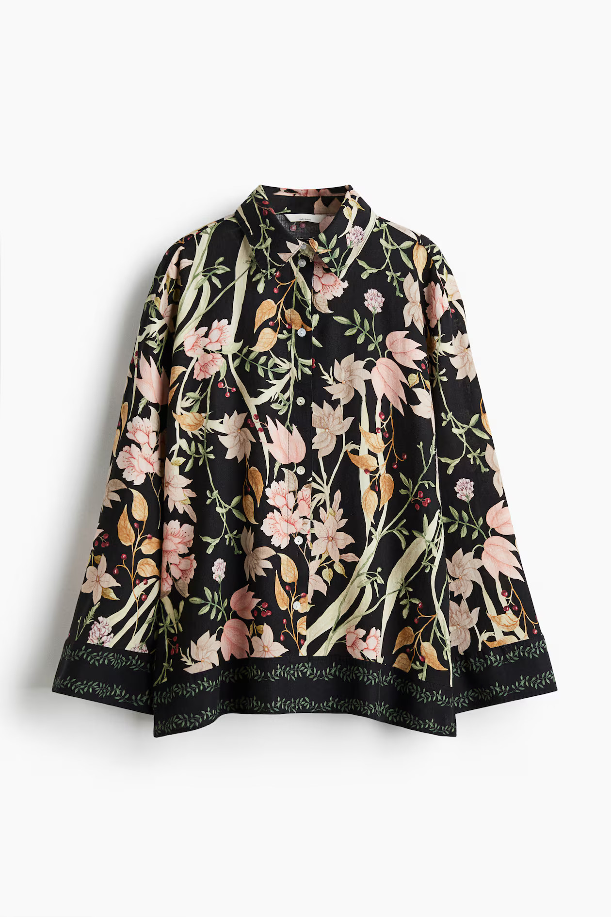 Linen-blend shirt | H&M (UK, MY, IN, SG, PH, TW, HK)