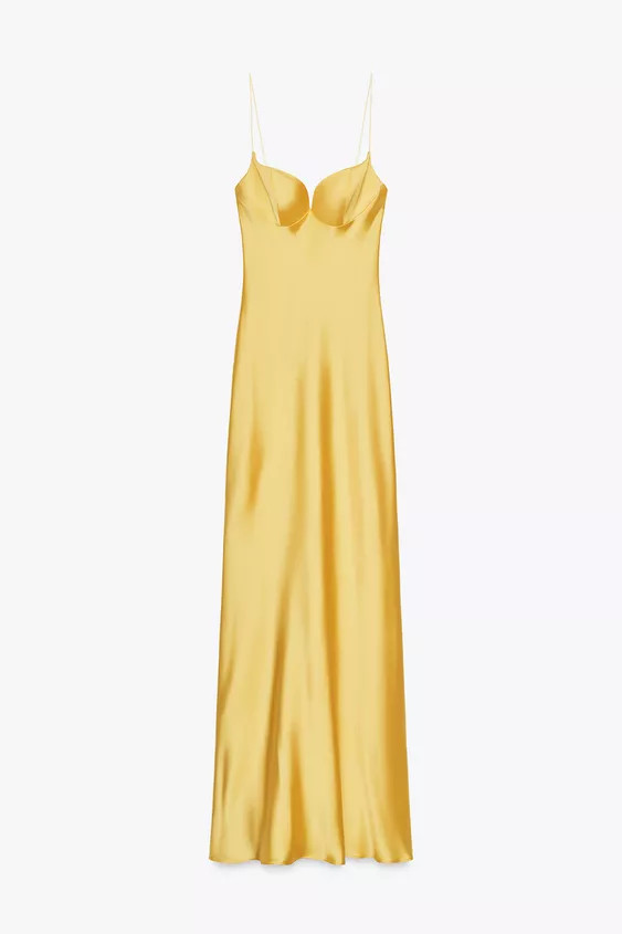 LONG SATIN DRESS | Zara US