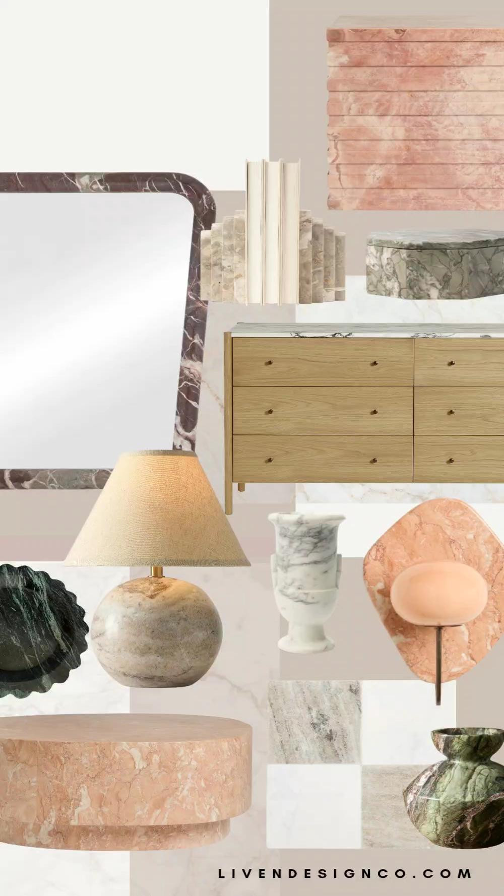 Marble mirror. Home decor. Modern decor. Marble top dresser. Marble box. Stone sconce. Marble lamp. Marble bookends. 

#LTKSpringSale #LTKSeasonal #LTKHome