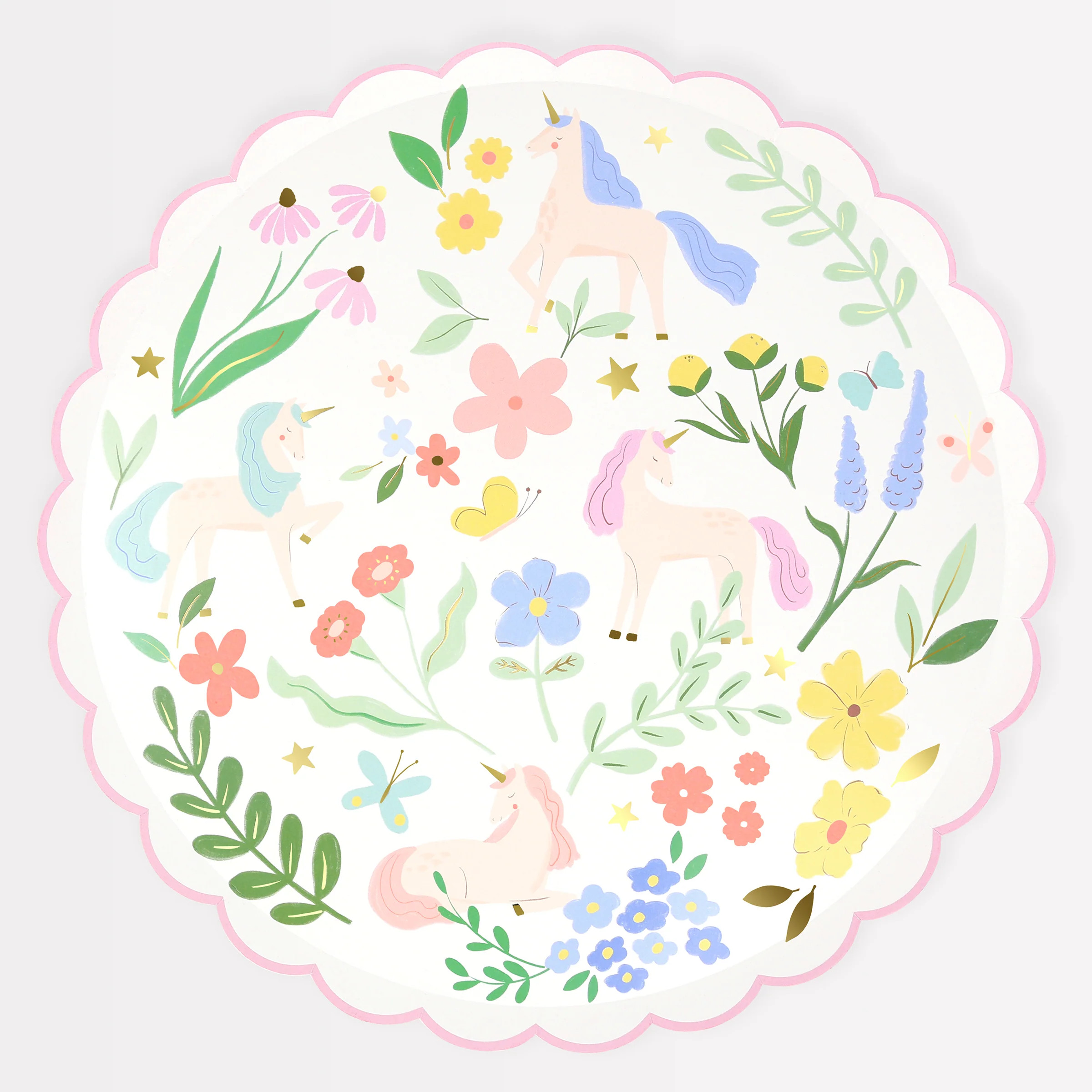 Pastel Unicorn Plates | Meri Meri