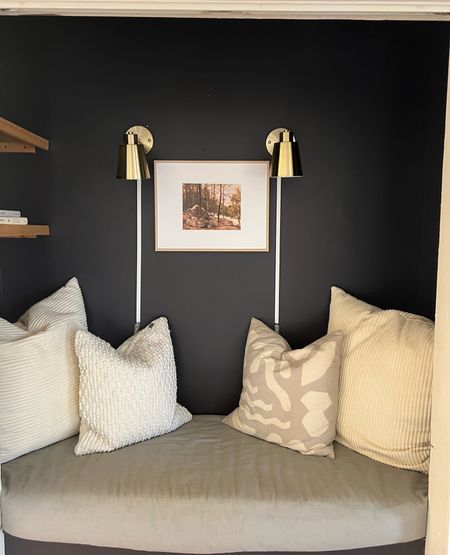 Sconces. Cutest brass look sconces! I put these in our reading nook and just love them. Under $50 for both w/ coupon! 

#LTKsalealert #LTKhome #LTKfindsunder50