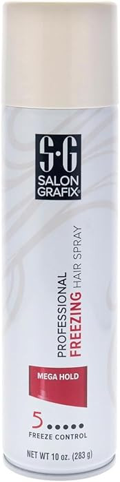 Salon Grafix Mega Hold Professional Freezing Hair Spray, 10 Ounces (Pack of 1) | Amazon (US)